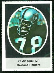 1972 Sunoco Stamps      458     Art Shell RC